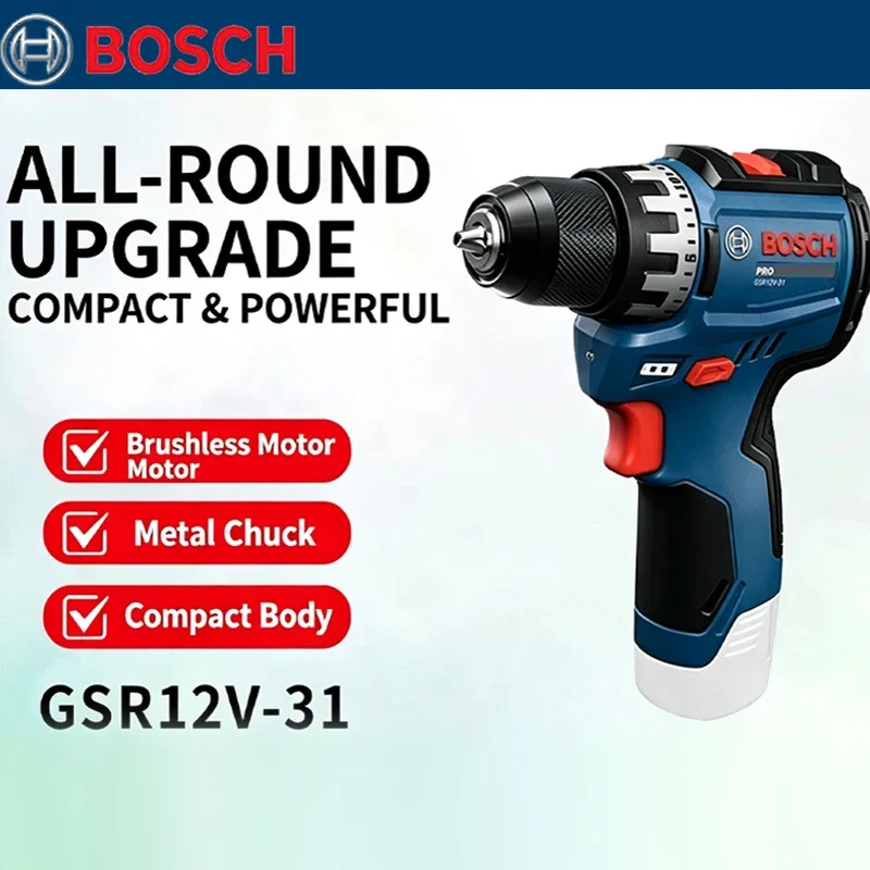 Woodworking Studio - Bosch GSR 12V-31 Brushless Electric Drill