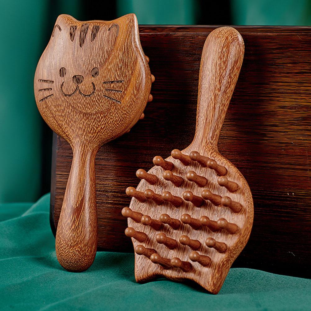 Woodworking Project - Sandalwood Scalp Massage Comb 28 Coarse