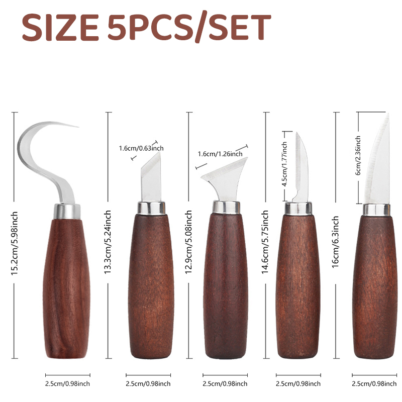 5pcs tools for wood carving Ch - đánh giá và giá Wood Chisel Set