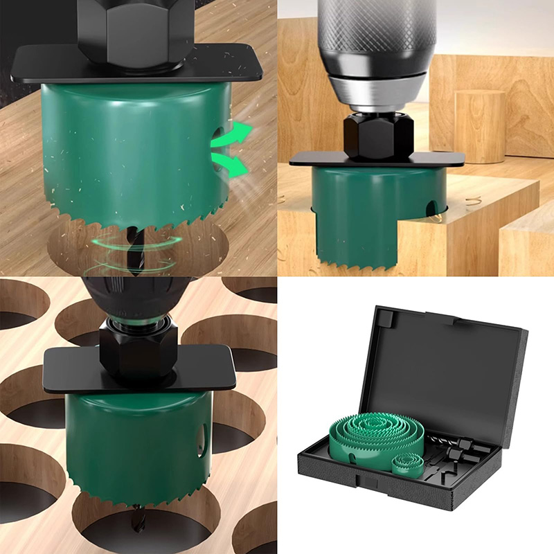 19/8/5PCS 19-127mm Hole Saw Cu - đánh giá và giá Woodworking Studio