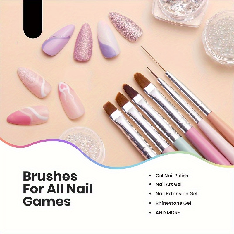 6pcs Nails Art Brushes Set Man - đánh giá và giá Wood Chisel Set