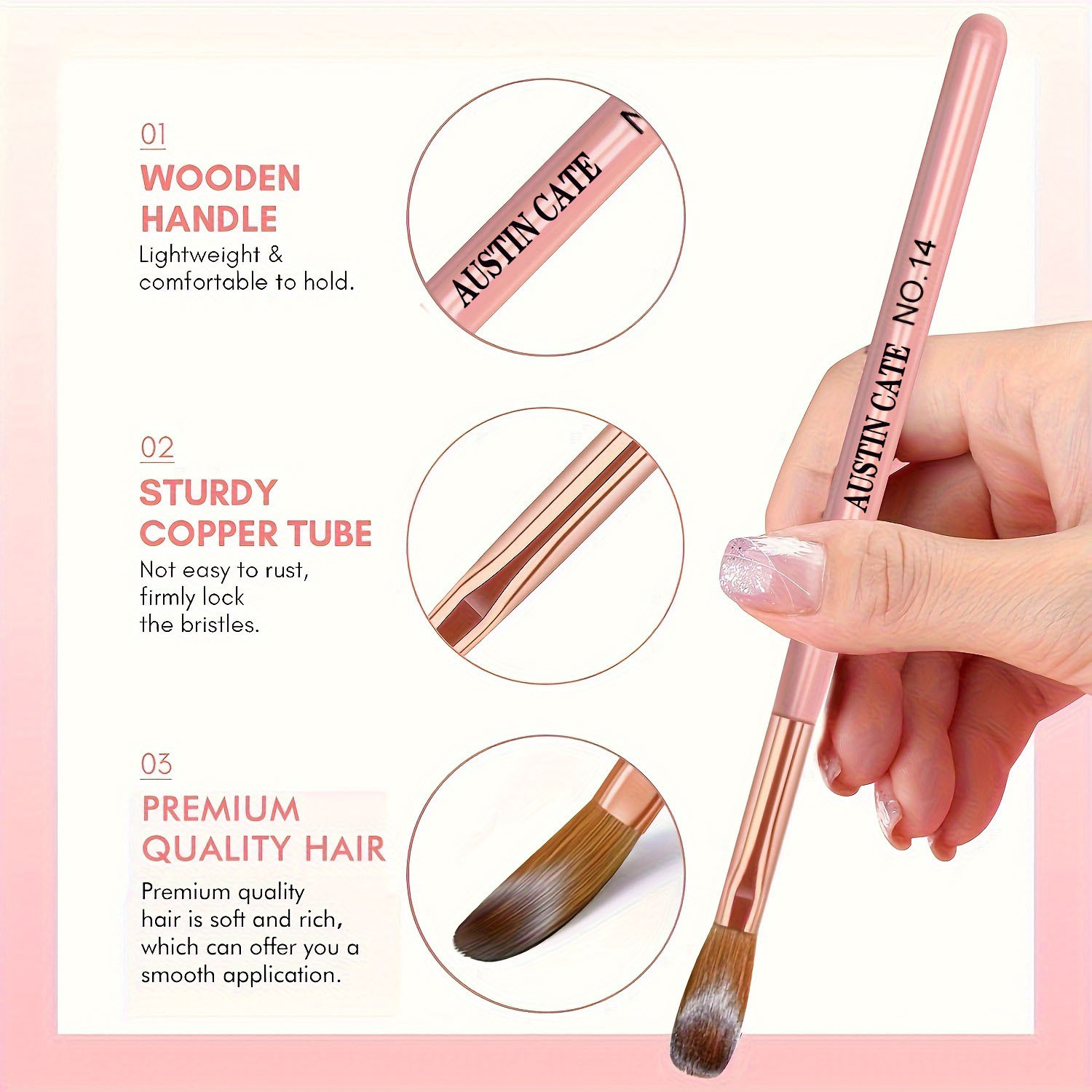 3pcs Kolinsky Acrylic Nail Bru - đánh giá và giá Wood Chisel Set