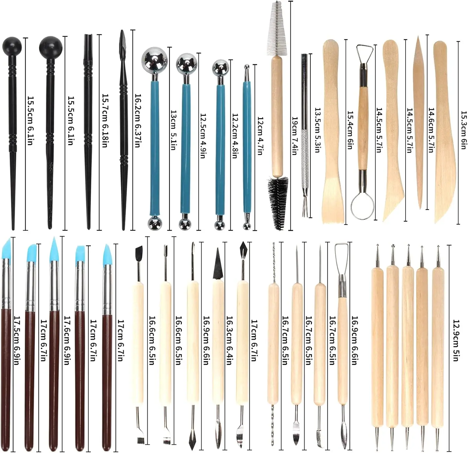 8-61PCS Pottery Tool Set - Cer - đánh giá và giá Wood Chisel Set