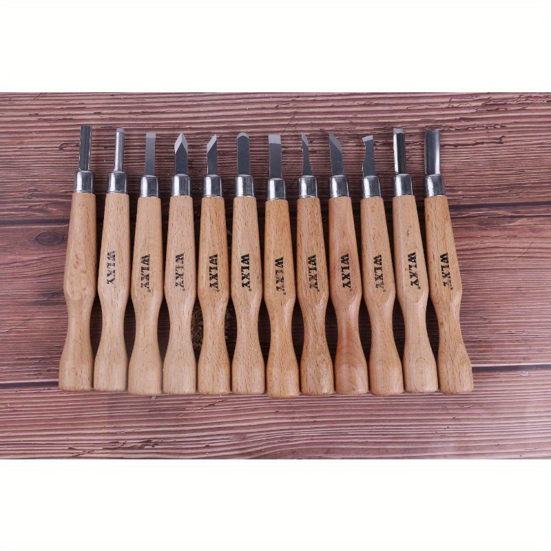 Set Of 12 Professional Wooden  - đánh giá và giá Wood Chisel Set