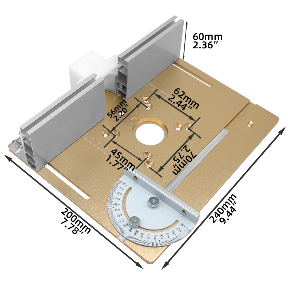 C8 Aluminum Router Table Inser - đánh giá và giá Woodworking Manufacturing