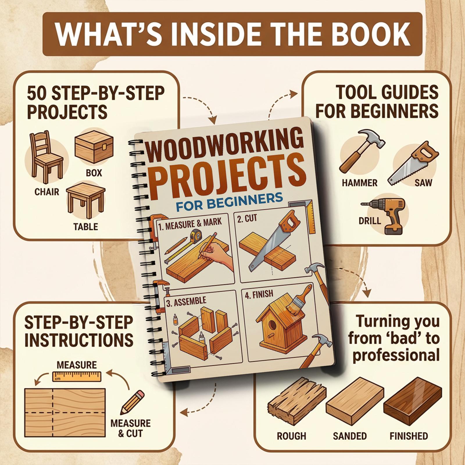 Woodworking Book for Beginners - đánh giá và giá Woodworking Project