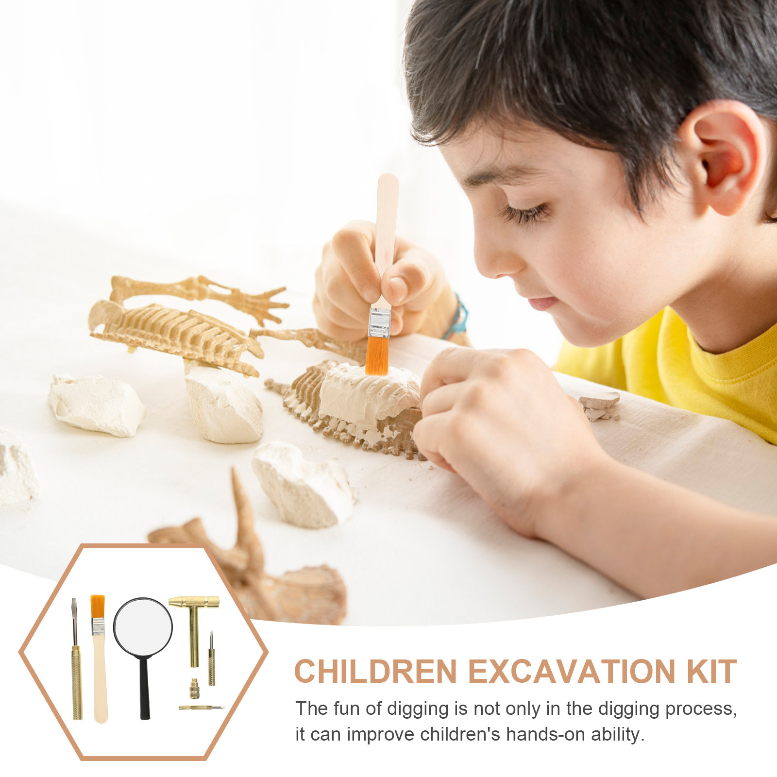 1Set Kid Excavation Tool Set S - đánh giá và giá Wood Chisel Set